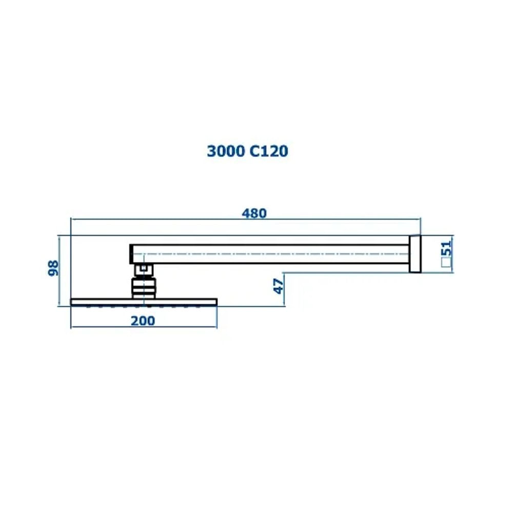 Chuveiro Articulado Versata de Parede Black Matte Fani