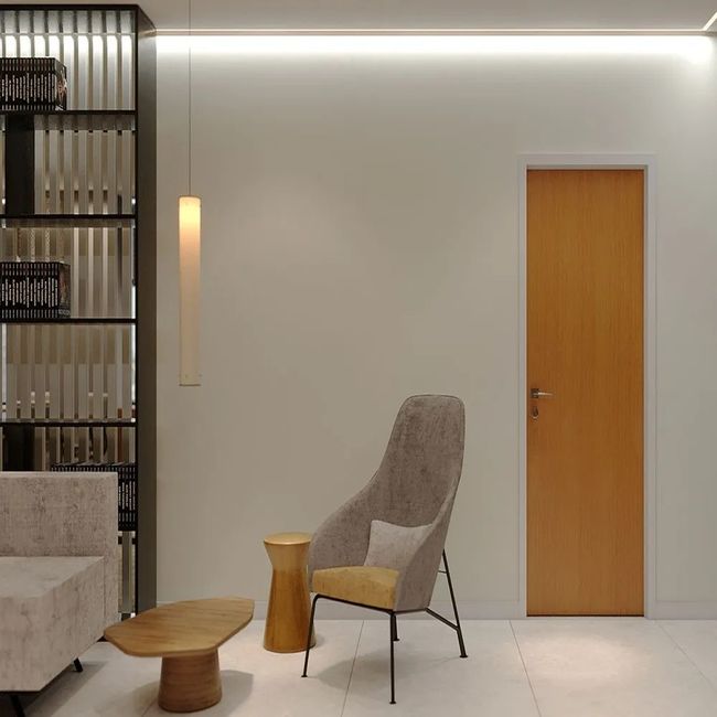 Porta Miolo Colmeia Uv Nogal Mel 72X2100X35 Eucatex