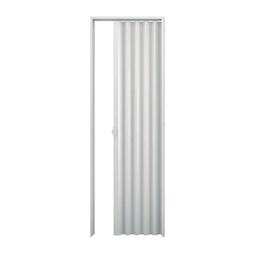 Porta Sanfonada PVC 2,10x90cm Branco Plasbil
