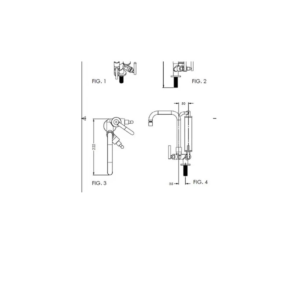 Filtro Clean c/ Torneira de Mesa 1/4" Volta Esteves