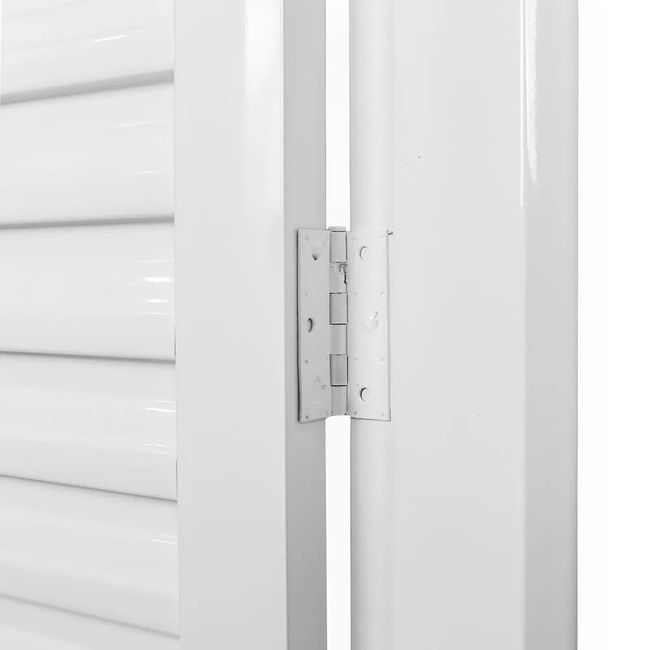 Porta Laminada 215X75Cm Req 12 Aço Branco Minasul Esquerda Mgm