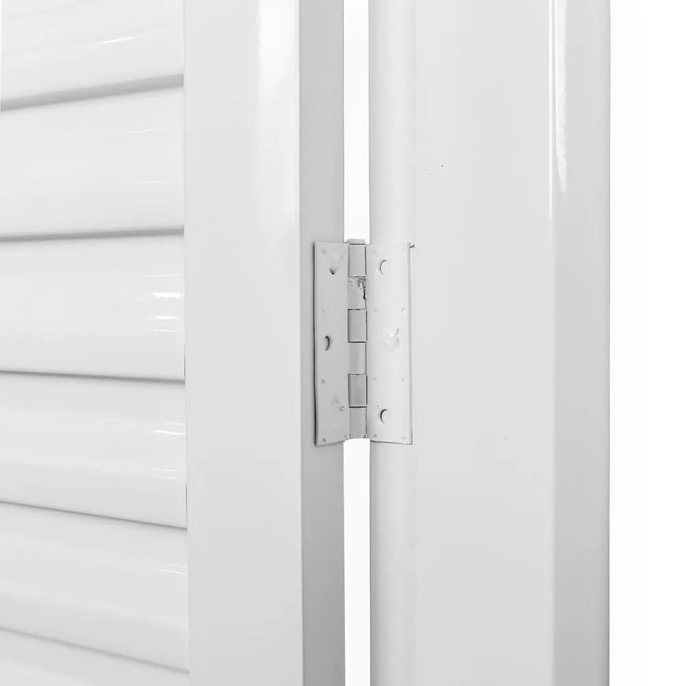 Porta Laminada 215X75Cm Req 12 Aço Branco Minasul Esquerda Mgm