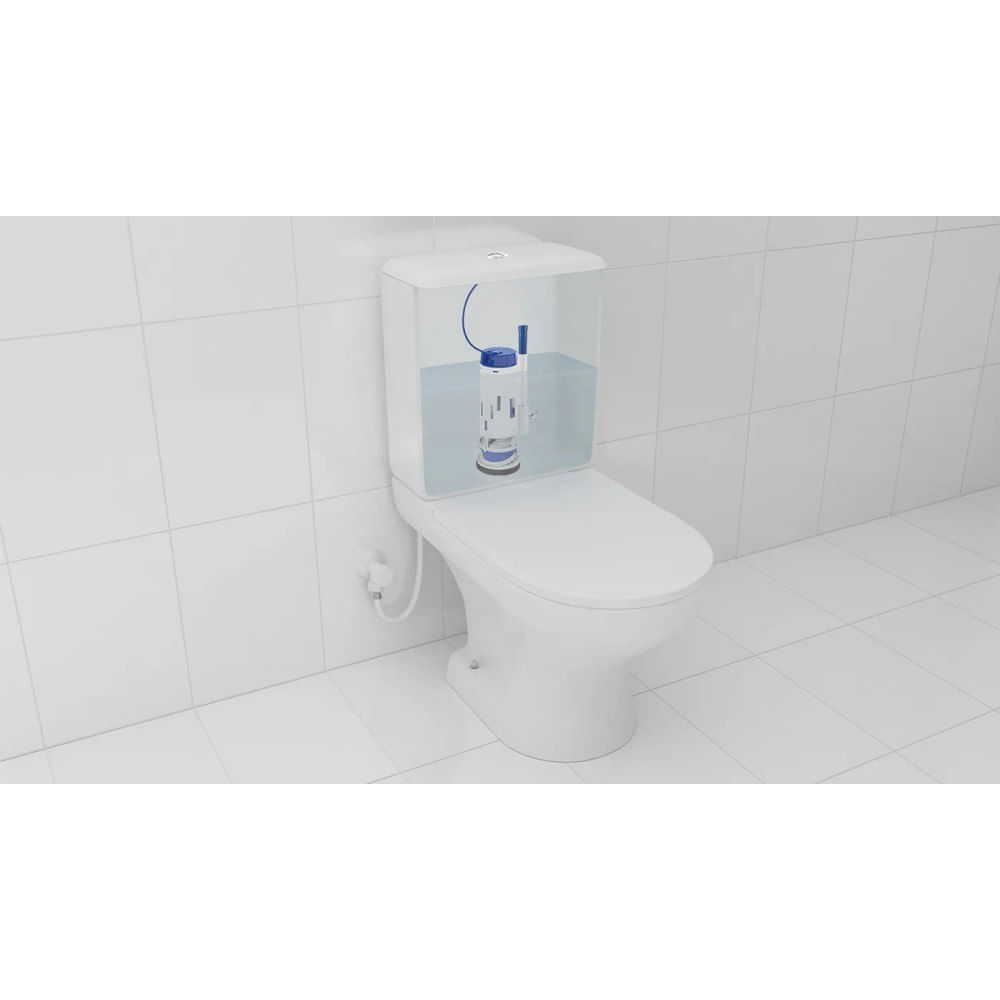 Kit Caixa Acoplada Entrada Master Flux E Saída Dual Flush 3X1 Censi