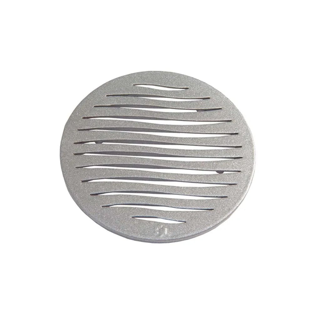 Grelha redonda 100mm prata inox Tigre