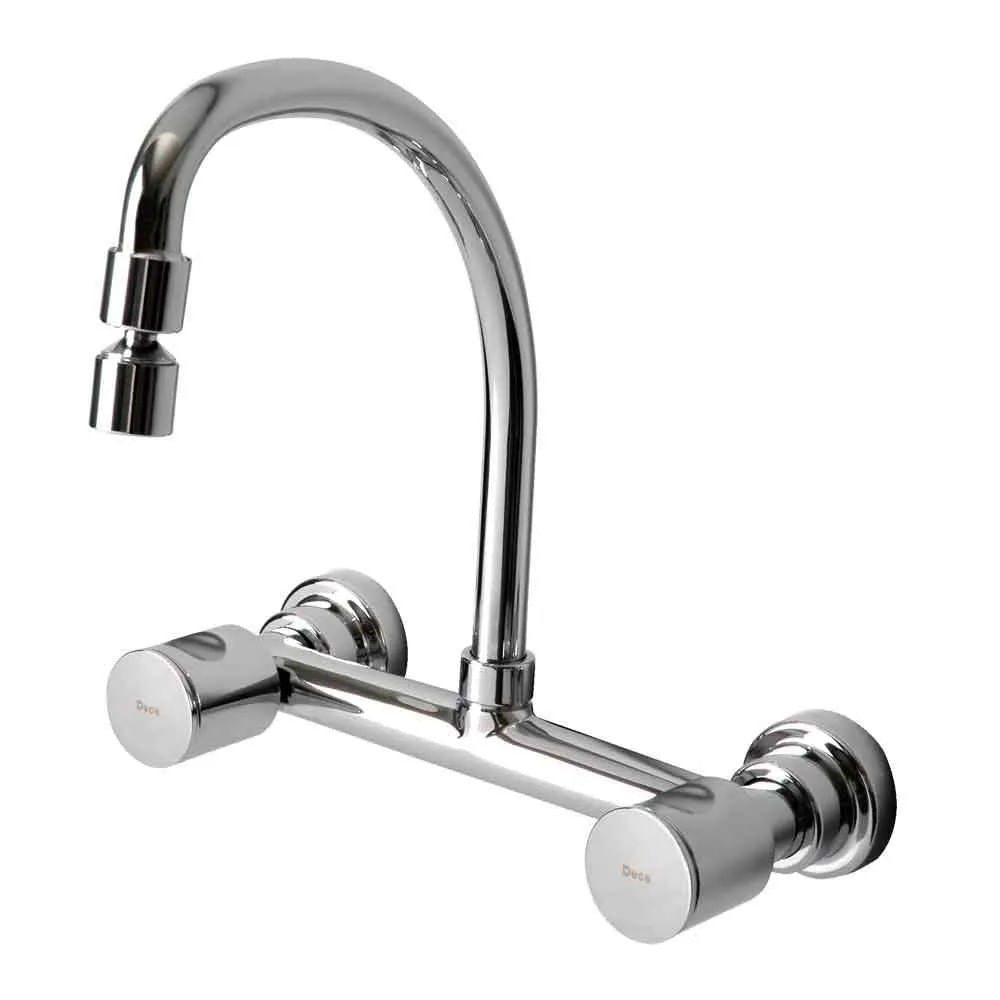 Torneira com Misturador De Parede P/ Cozinha Aspen Cromado Deca