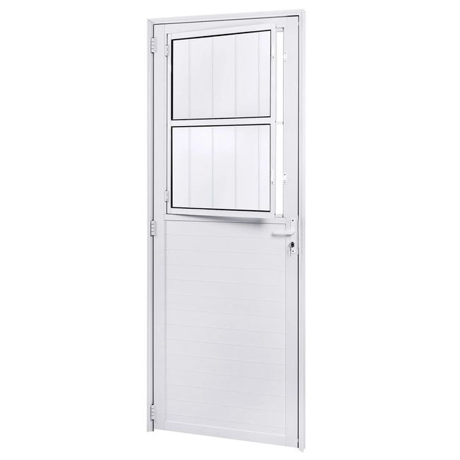 Porta Lambril Postigo Direita Vmb 210x80 Branco Fortsul Esquadrisul