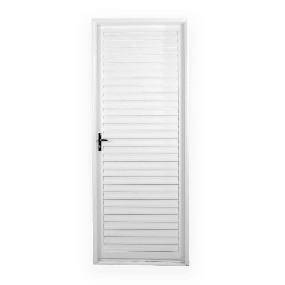 Porta Laminada 215X75Cm Req 12 Aço Branco Minasul Direita Mgm