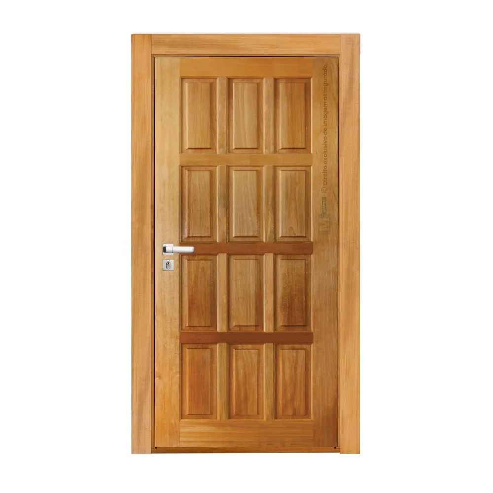 Kit Porta PV12 c/ Fechadura Direita 210x82cm Tauari Mapaf