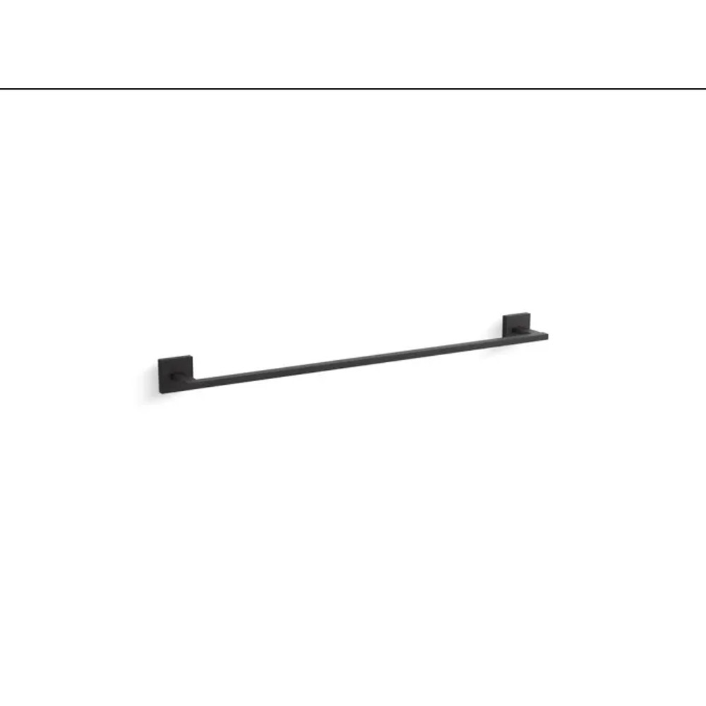 Porta Toalha Barra Square 61cm Black Kohler