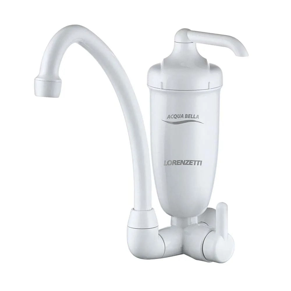 Purificador De Água Com Torneira Acqua Bella Pare Branco Não Elétrico Lorenzetti