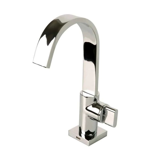Torneira De Mesa Bica Alta Para Lavatório Polo Cromado Deca
