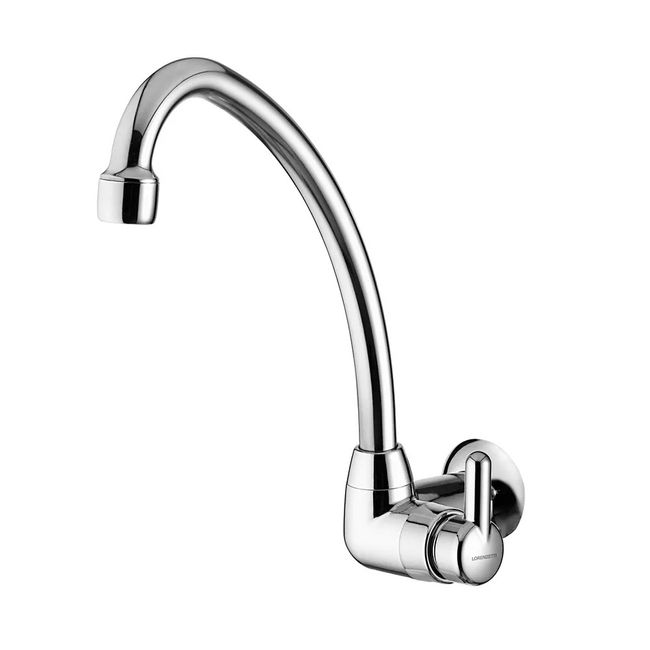 Torneira de Cozinha Parede Bica 1168 F31 Plástico Cromado Lorenzetti