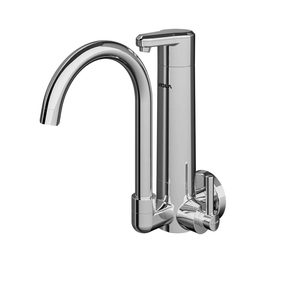 Torneira De Parede Bica Móvel Com Purificador Lagune Vitalite Cromado Viqua