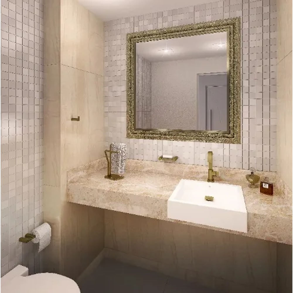 Torneira Prima p/ Lavatório de Mesa Bica Alta Fani