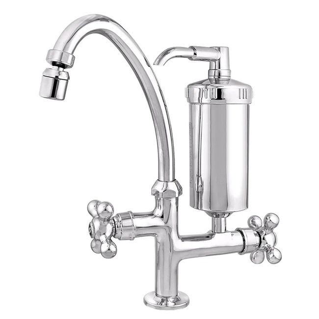 Torneira para cozinha com filtro  de bancada Belle Epoque 35436 cromada Forusi