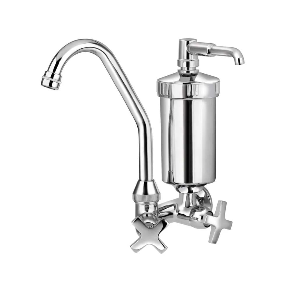 Torneira para Cozinha Esteves de Parede com Filtro 1/4 de Volta Cromada