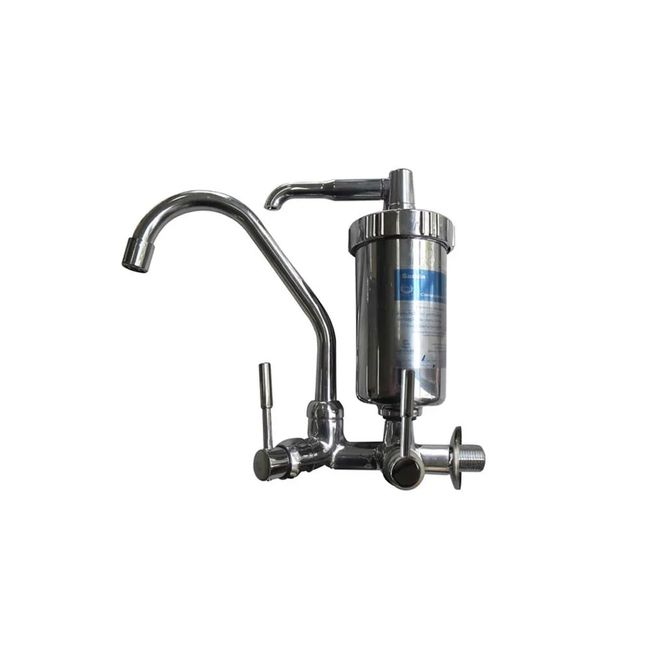 Torneira para cozinha de parede com filtro 1/4 de volta C31 cromada Esteves