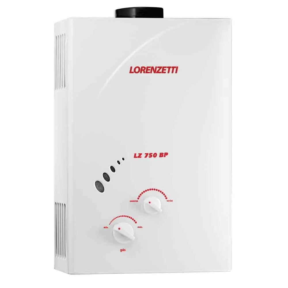 Aquecedor a Gás Branco LZ  750BP 7,5 Litros GN Lorenzetti
