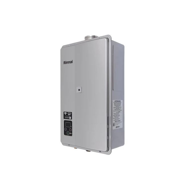 Aquecedor a Gás Digital Reue271Feh 27 Litros Gn Prata Rinnai