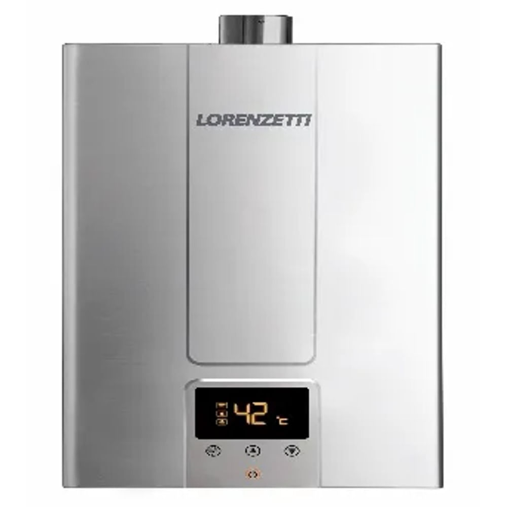 Aquecedor a Gás Inox LZ  2000DEI 20 Litros GN Display Digital Lorenzetti