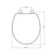 Assento Sanitário Universal Tupan Solution Plástico Soft Close Branco
