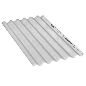 Telha Brasilit Ondulada de Fibrocimento 244x110cm 6mm Cinza