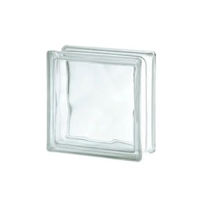 Bloco de Vidro Wave Incolor 19x19cm Seves