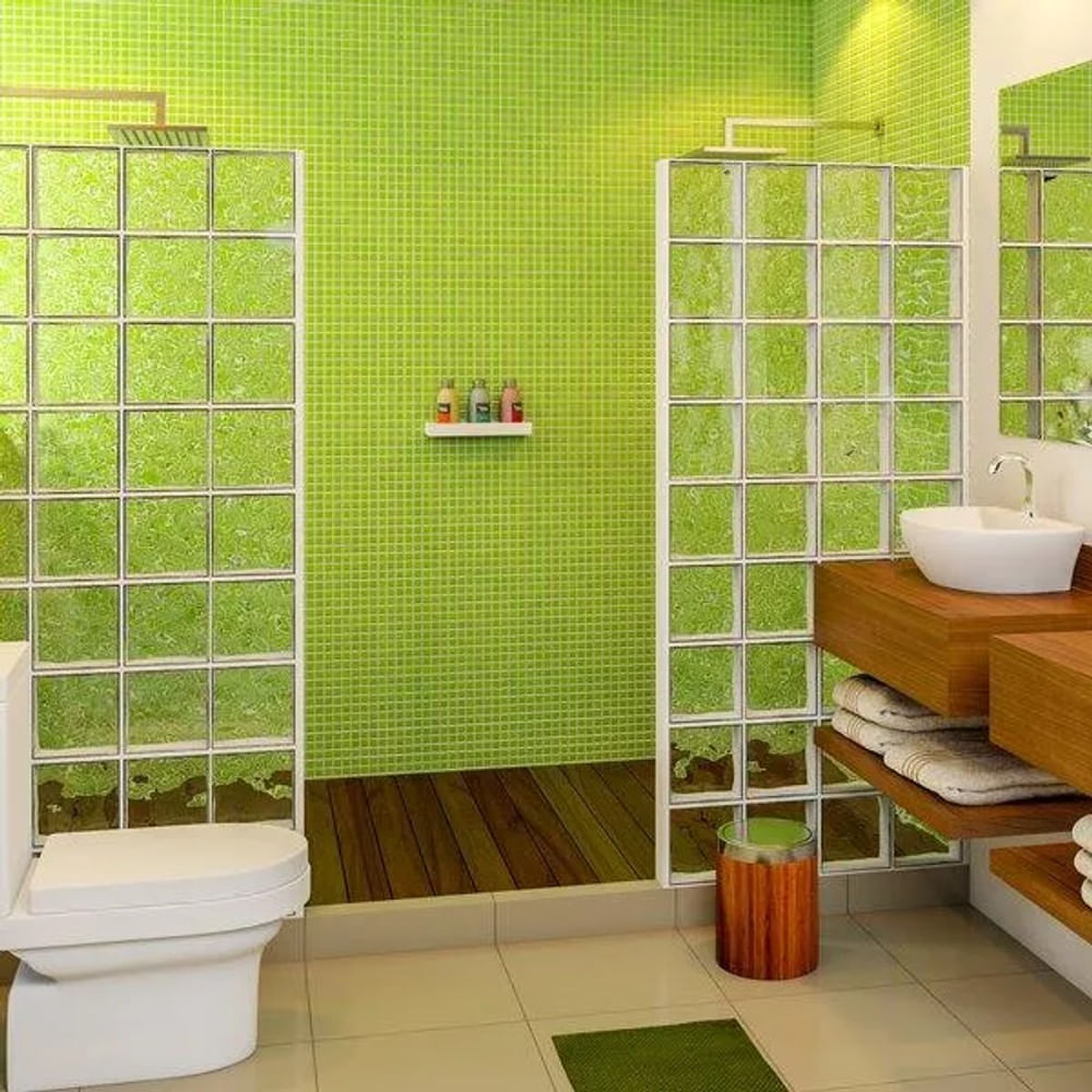 Bloco de Vidro Seven 19x19cm Translúcido