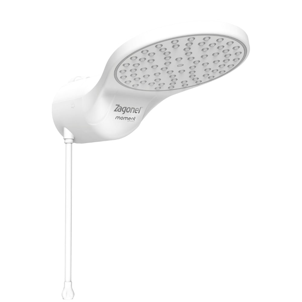 Chuveiro Elétrico Eletrônico Ducha Moment 220V 7500W Branco Zagonel
