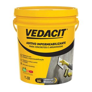 Aditivo Impermeabilizante para Concreto E Argamassa 18l Vedacit