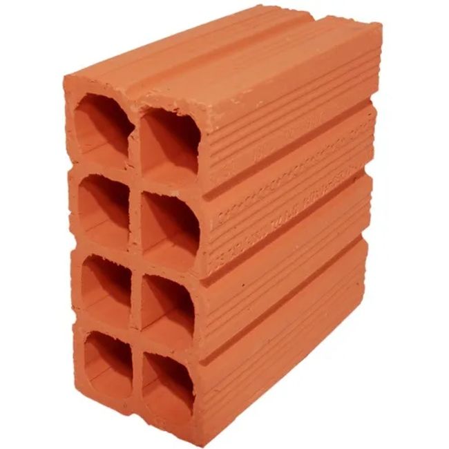 Bloco Cerâmico Nova Conquista 09x19x19cm Vermelho