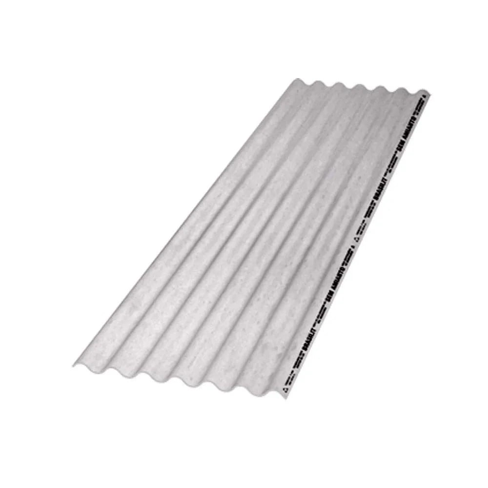 Telha ondulada de fibrocimento 213x50,6cm 4mm Fibrotex cinza Brasilit