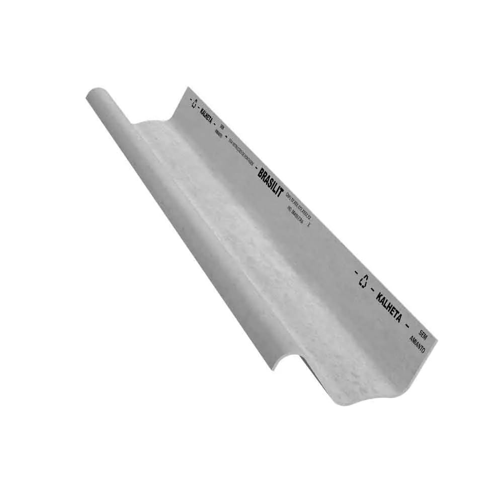 Telha Brasilit Kalheta de Fibrocimento 500x47,2cm 8mm Normal Cinza