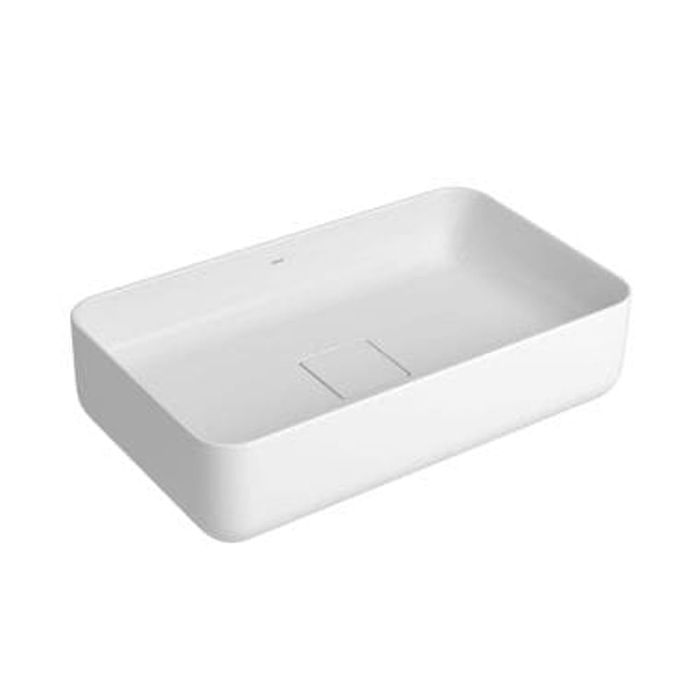 Cuba Retangular de Apoio 50cm Branco Deca