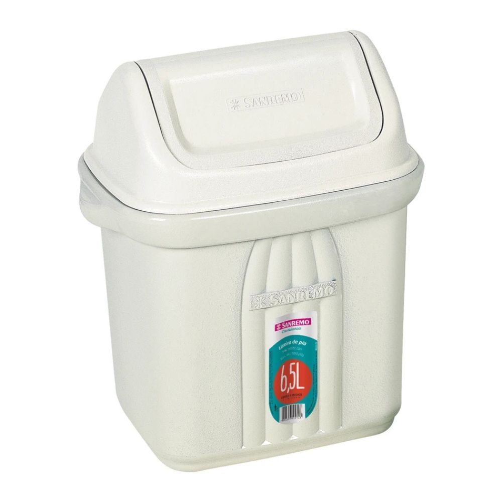 Lixeira de Pia Sanremo 6,5 Litros Cinza