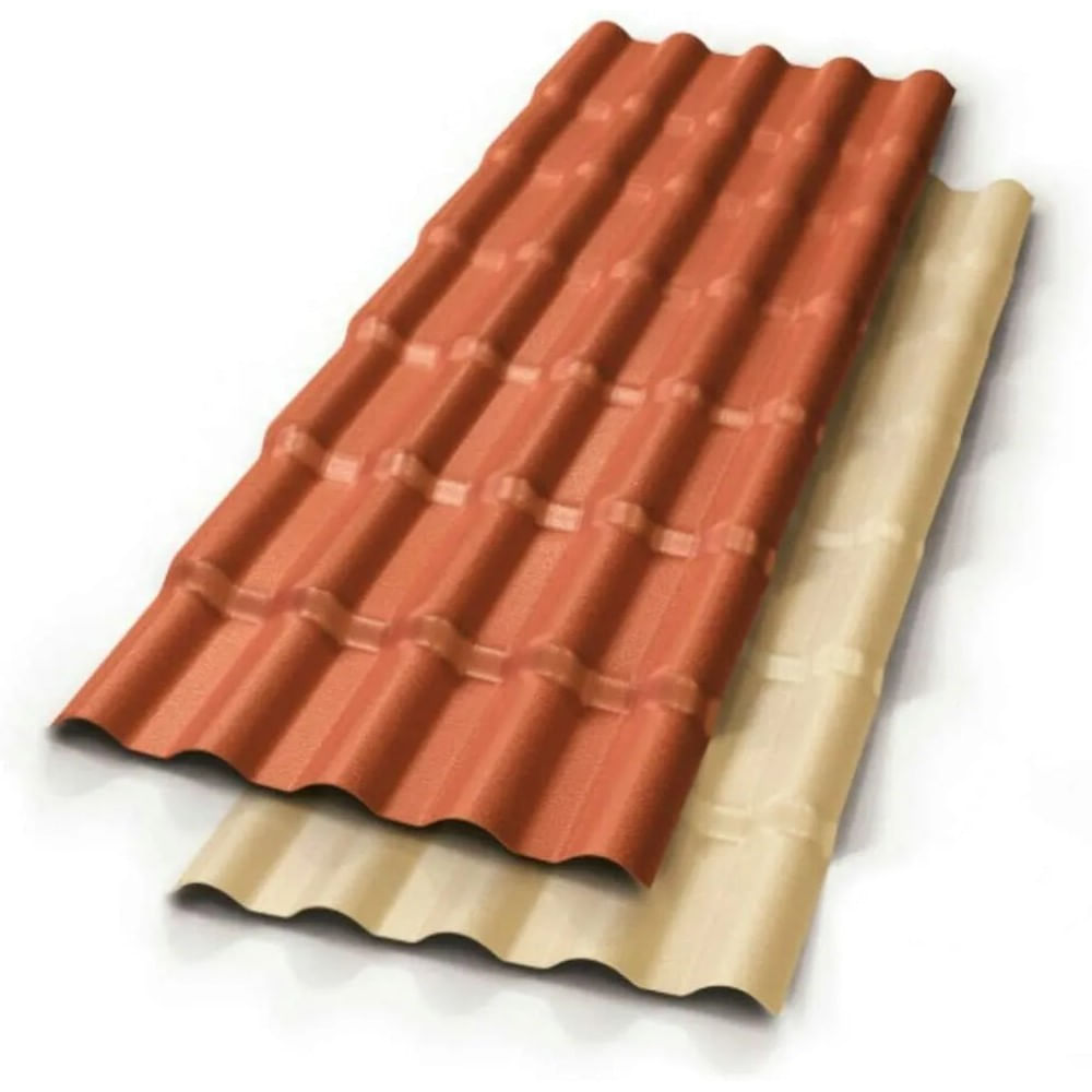 Telha de Pvc Terracota 3,28X0,88m Lux Telhas
