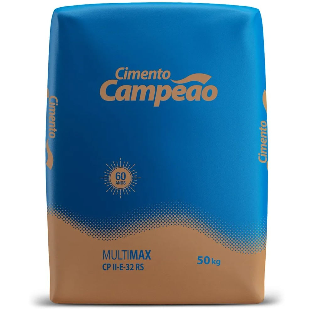 Cimento Cinza CPII-E 50KG Campeão Nacional
