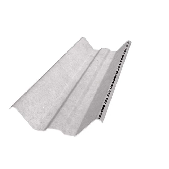 Telha kalhetão de fibrocimento 740x100cm 8mm 90° cinza Brasilit