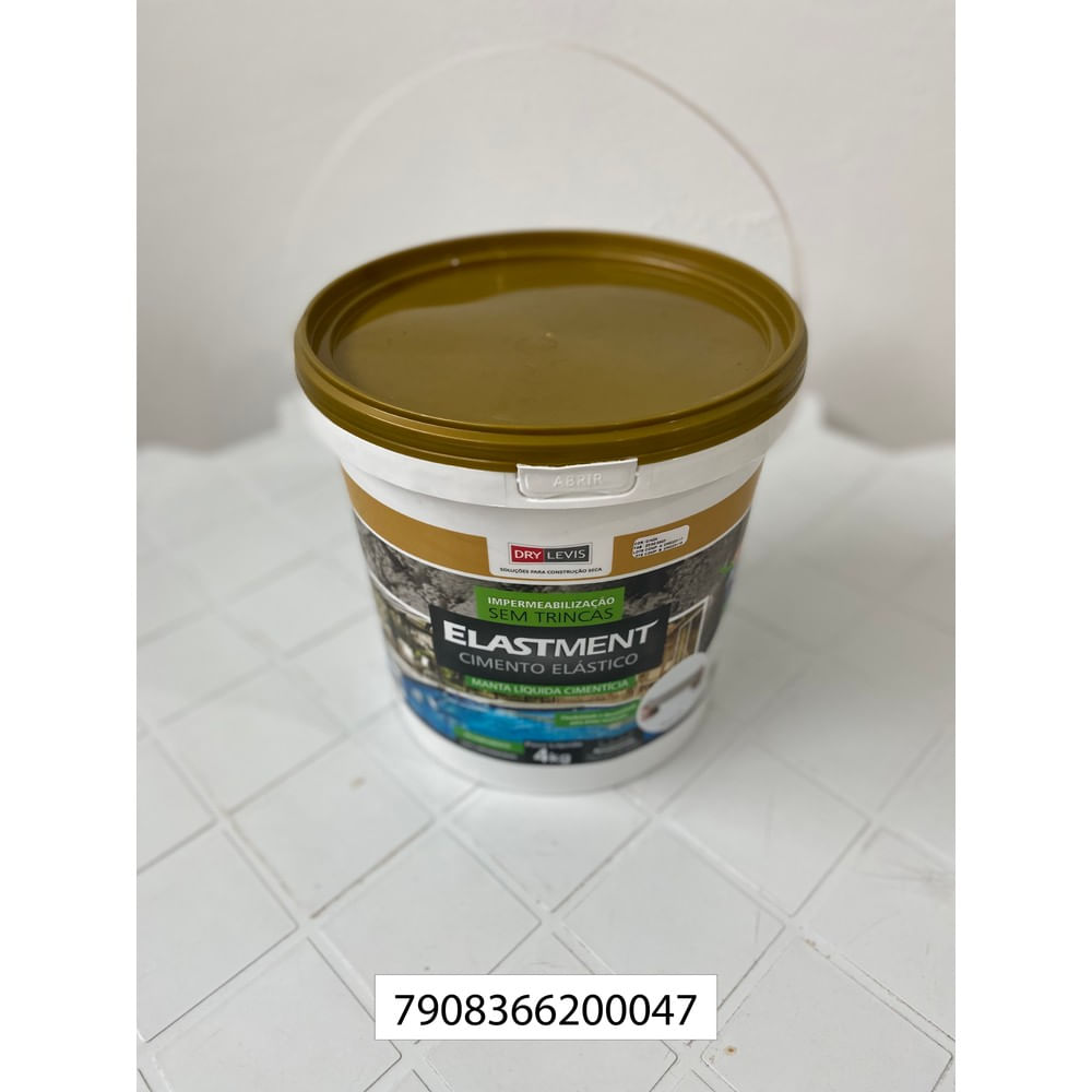 Manta Impermeabilizante Elastment Cimentícia 4Kg Cinza Drylevis