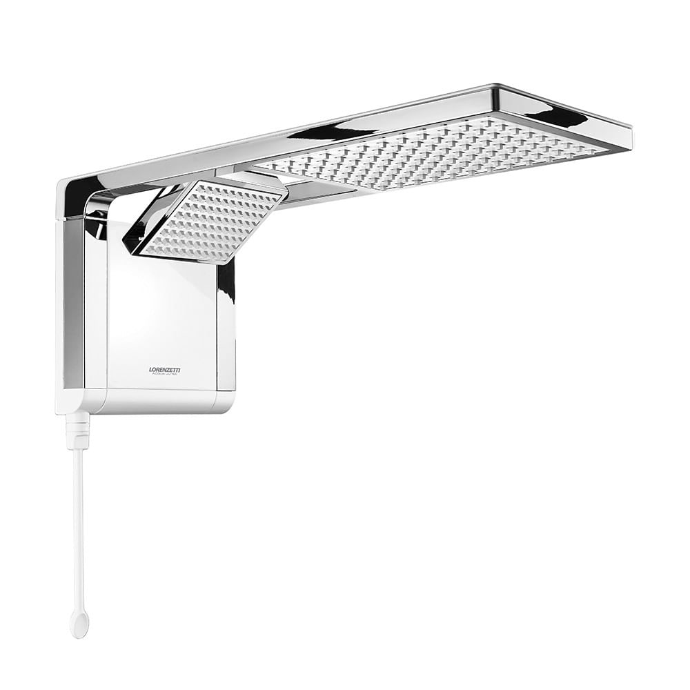 Ducha Eletrônica Acqua Duo Branca Cromada 7800w 220v Lorenzetti