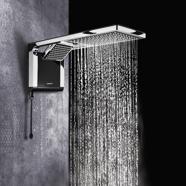 Ducha Eletrônica Acqua Duo Preta Cromada 7800w 220v Lorenzetti