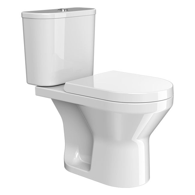 Kit Vaso Sanitário com Caixa acoplada e Assento Branco Duplo Acionamento 3/6L Vertical Flow Round Kohler