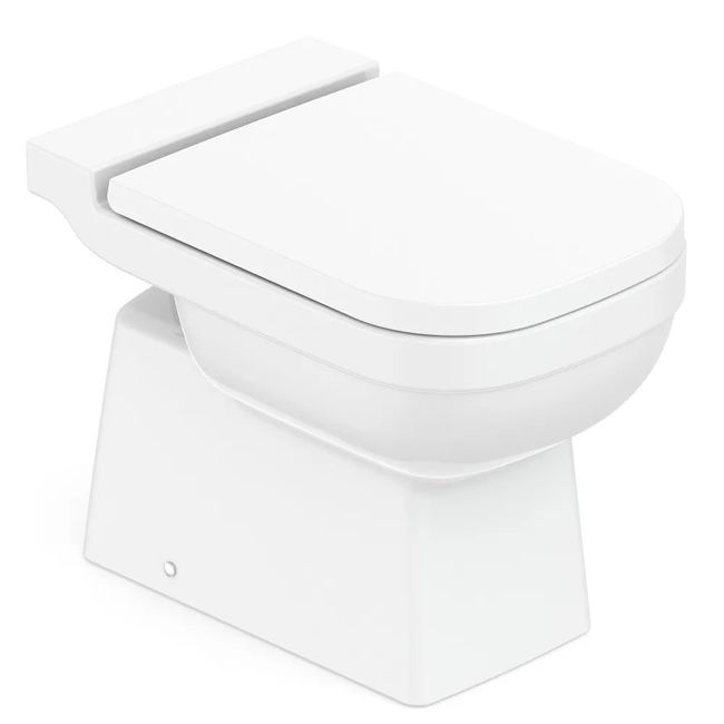 Kit Vaso Sanitário Convencional Elite Branco Brilhante Celite