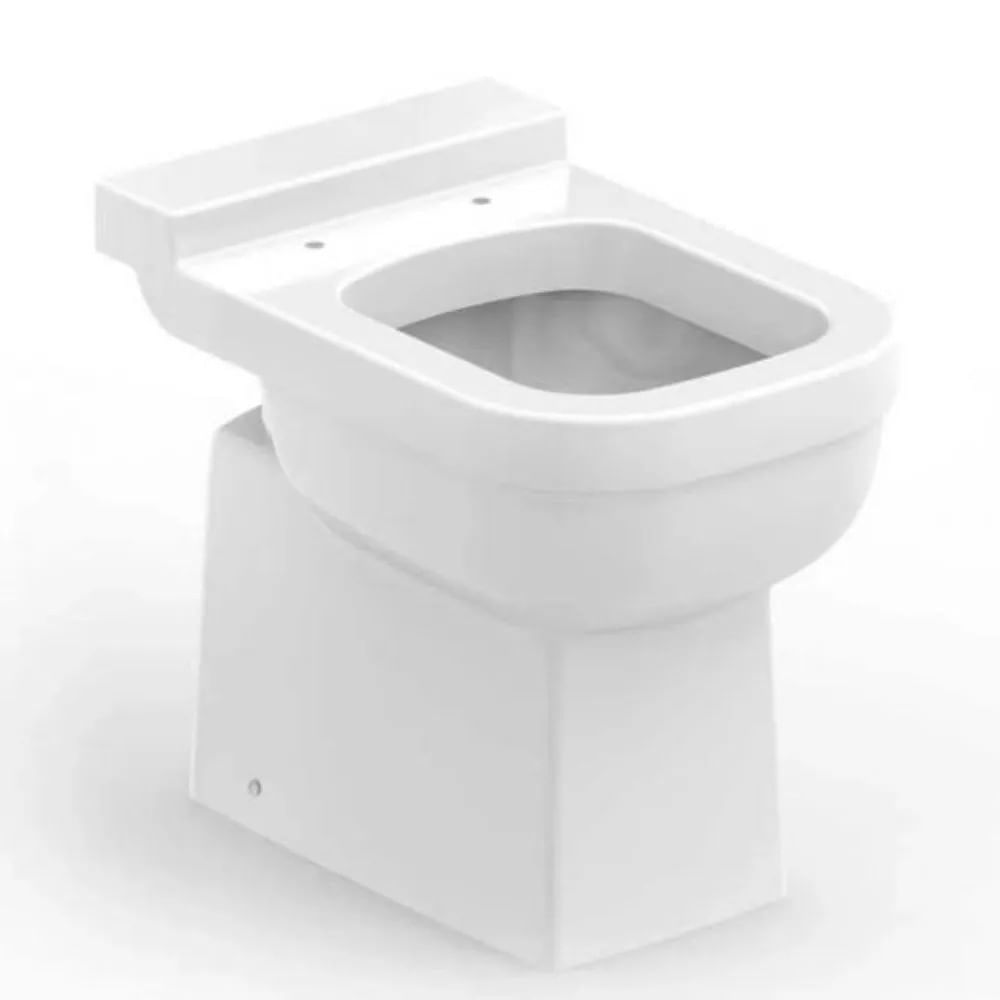 Kit Vaso Sanitário Convencional Elite Branco Brilhante Celite