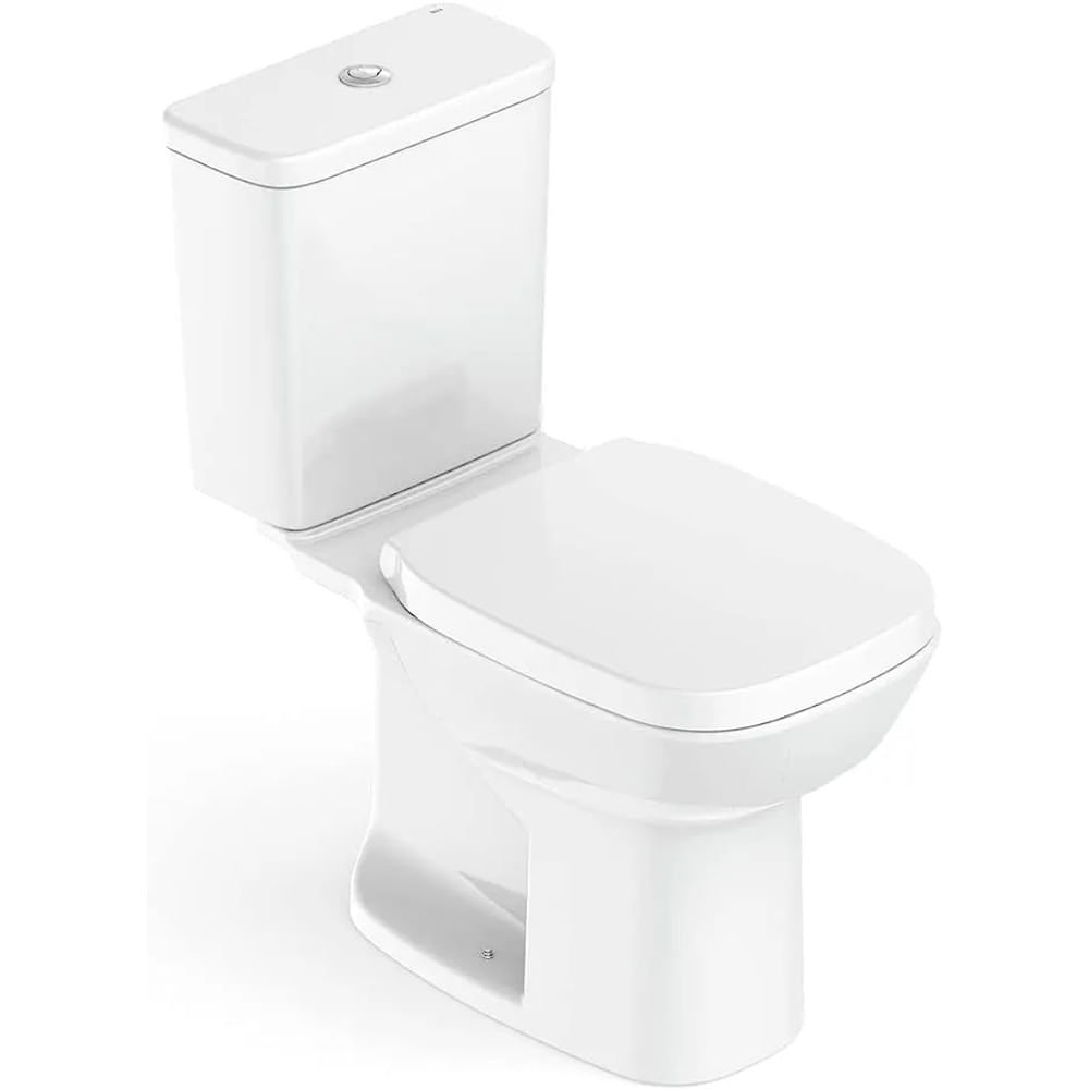 Vaso Sanitário com Caixa Acoplada e Complementos de Instalação e Assento Pp Debba Square Br