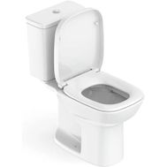 Vaso Sanitário com Caixa Acoplada e Complementos de Instalação e Assento Pp Debba Square Br