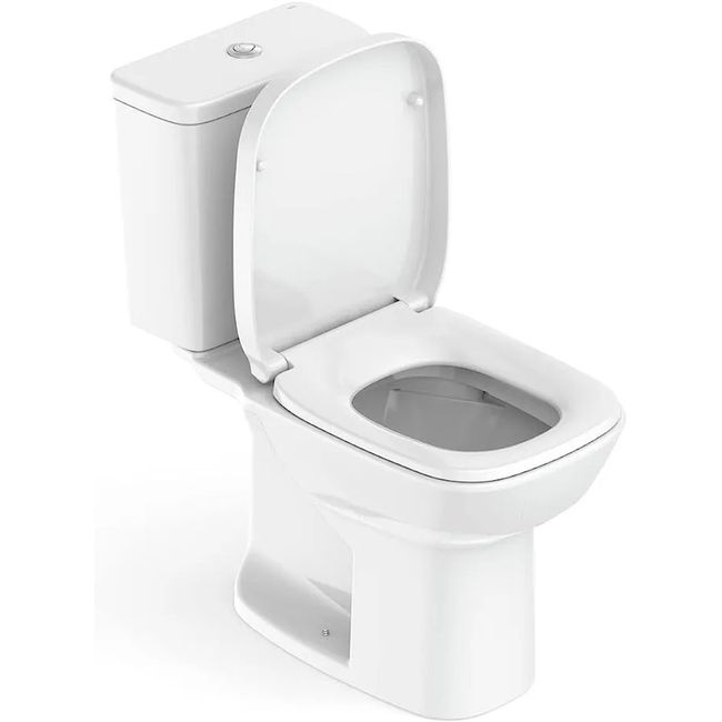 Vaso Sanitário com Caixa Acoplada e Complementos de Instalação e Assento Pp Debba Square Br