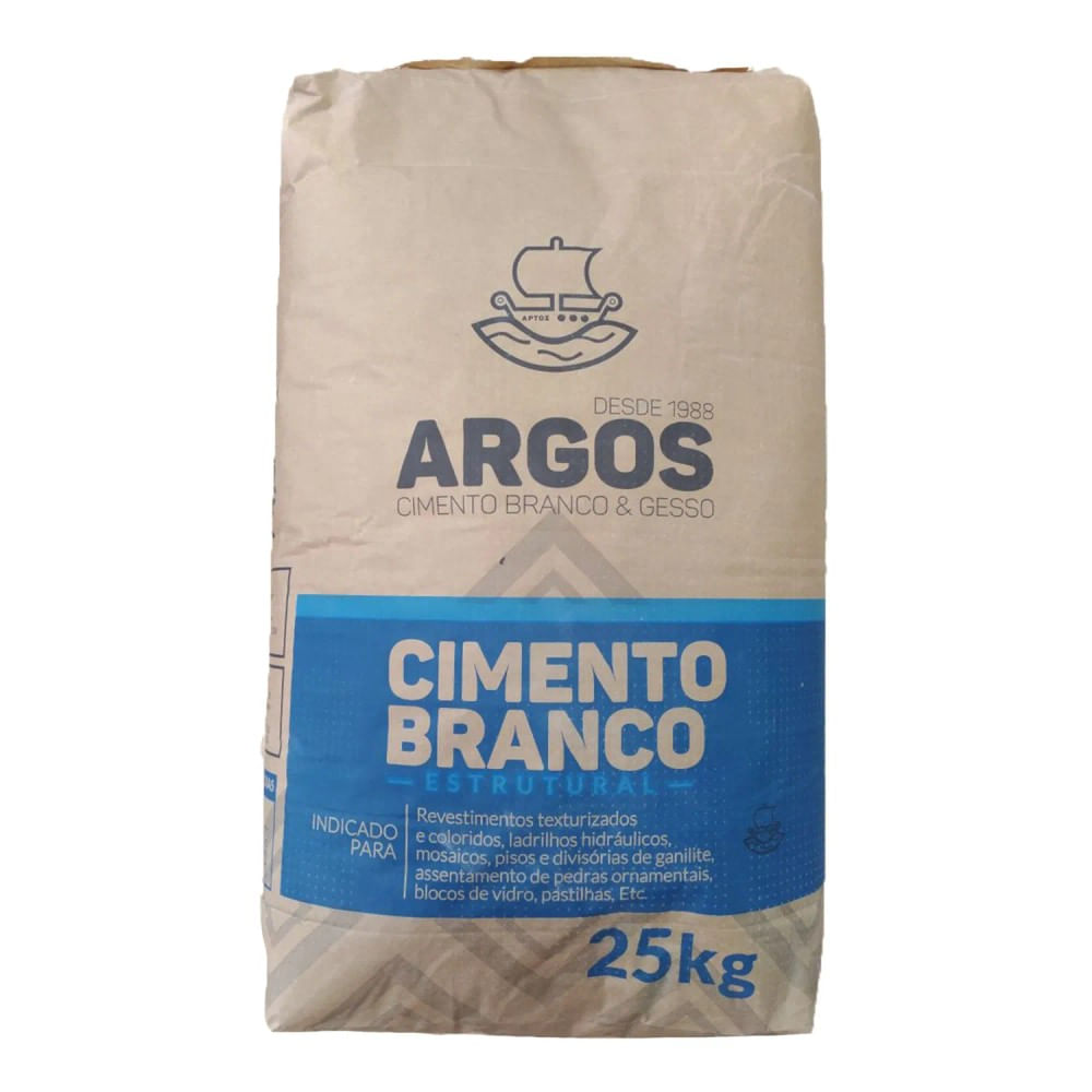 Cimento Branco Estrutural 25kg Lpc Argos