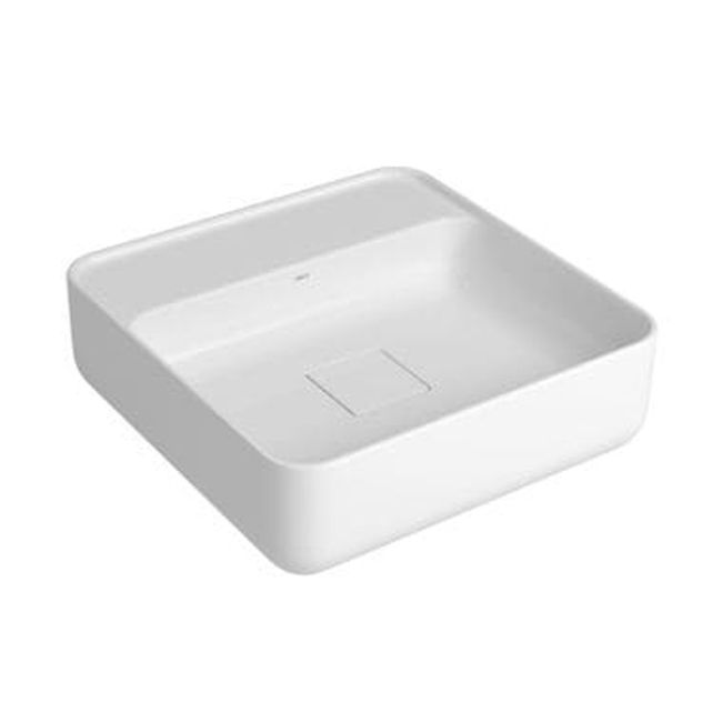 Cuba Quadrada de Apoio 40cm com Deck Branco Deca