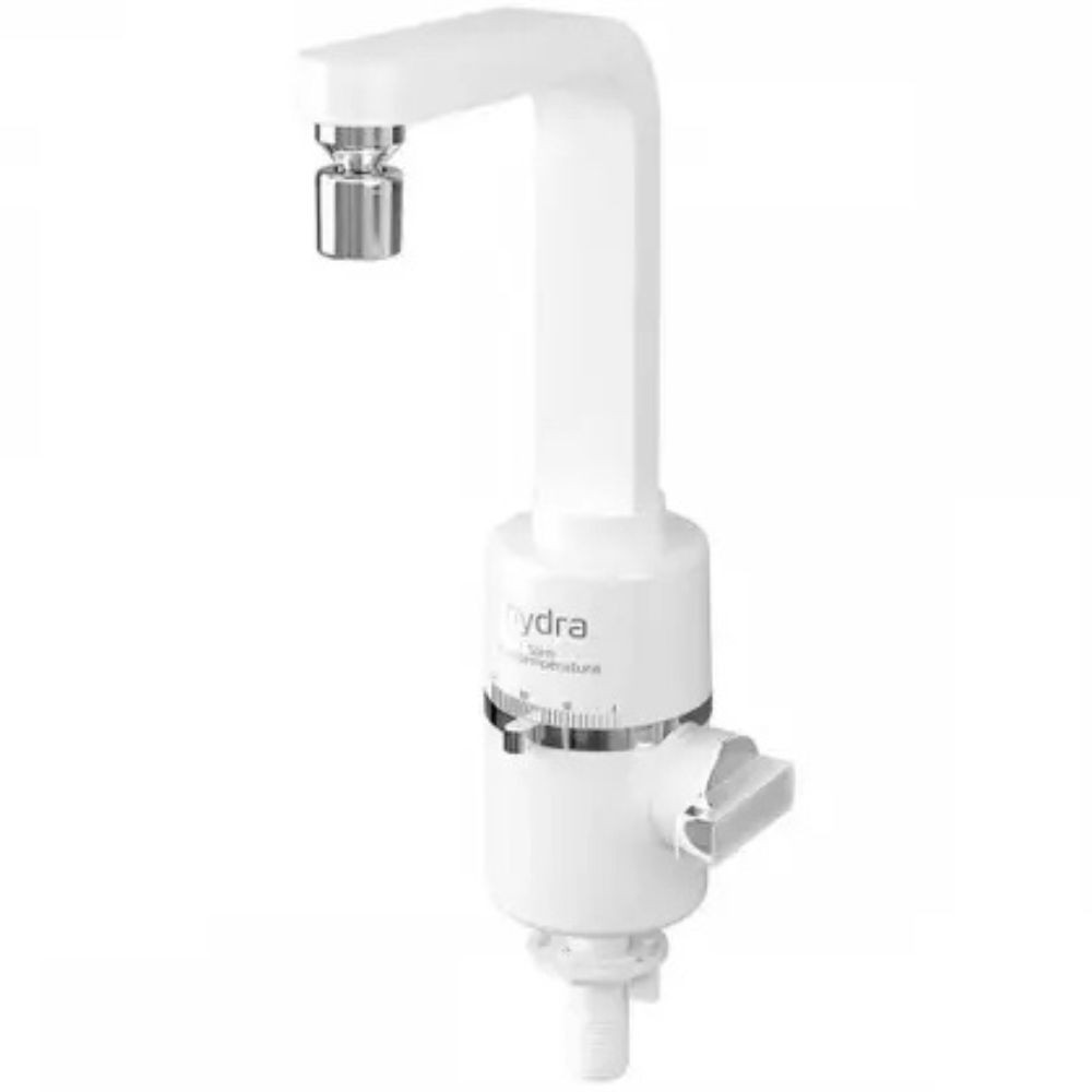 Torneira Elétrica Hydra Multitemperatura de Bancada Slim 5500W 220V Branca